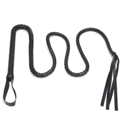 ผิวหนังไมโครไฟเบอร์พรีเมียม วีบวัว วีบวัวสีแดง 1.9m ม้า Flogger Flogger Luxury BDSM Toy Whip