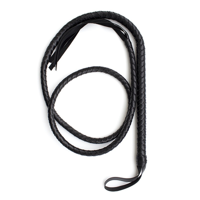 ผิวหนังไมโครไฟเบอร์พรีเมียม วีบวัว วีบวัวสีแดง 1.9m ม้า Flogger Flogger Luxury BDSM Toy Whip