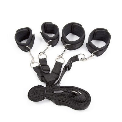 ของเล่นไนลอน BDSM Bundle Bondage Set Harness Ankle Handcuffs ของเล่น SM ของเล่นสําหรับคู่