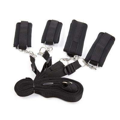ของเล่นไนลอน BDSM Bundle Bondage Set Harness Ankle Handcuffs ของเล่น SM ของเล่นสําหรับคู่