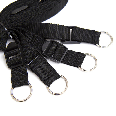 ของเล่นไนลอน BDSM Bundle Bondage Set Harness Ankle Handcuffs ของเล่น SM ของเล่นสําหรับคู่