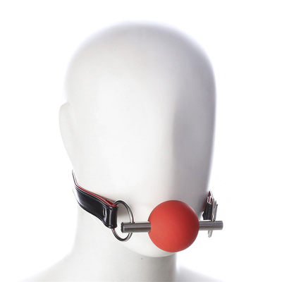 ผู้ใหญ่ SM Bondage Gear ปากบอล Gag กับ PU สายหนัง Fetish คู่ยึดของเล่น