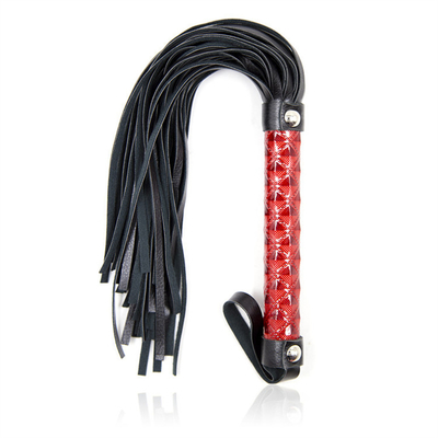 Flogger Bondage Rivet ผิวหนังม้า Whip เฟติชเอโรติก การขัดขวาง การตีราชินี