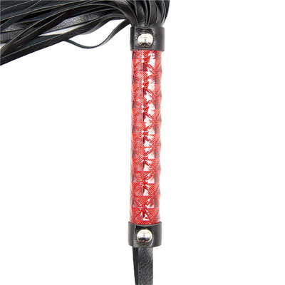 Flogger Bondage Rivet ผิวหนังม้า Whip เฟติชเอโรติก การขัดขวาง การตีราชินี