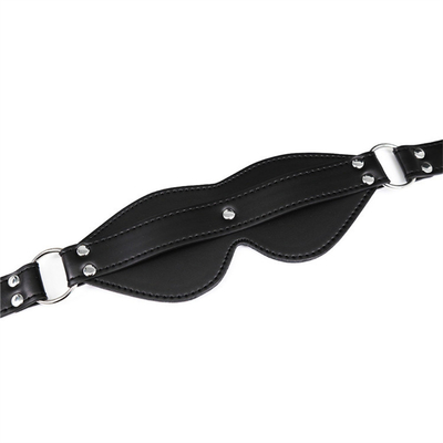 บีดีเอสเอ็ม หน้ากากตา บอนเดจ PUหนัง SM เกมส์เล่น เซ็กซี่ Blindfold สําหรับผู้ชาย