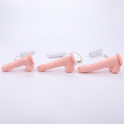ผู้หญิงกันน้ำ 100% Dildo เซ็กส์ทอยรีโมทคอนโทรลสั่น Dong Penis