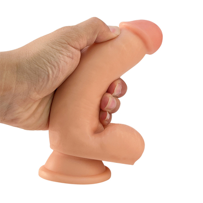 17cm Dildo Soft Sex Toy PVC Dildo Clear with Strong Suction Cup สําหรับผู้หญิงผู้ชายเกย์ เกมส์เพศผู้ใหญ่