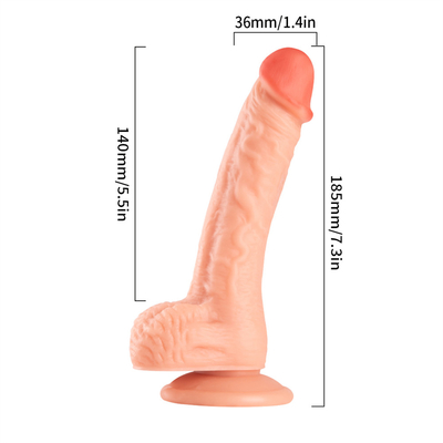สัตย์จริง Dildo ร่างกายปลอดภัย G จุด Stimulator Dildos กับถ้วยดูดแรงสําหรับมือ เล่นฟรี ของเล่นเพศสําหรับผู้ใหญ่