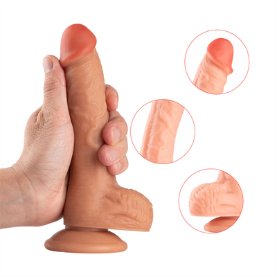สัตย์จริง Dildo ร่างกายปลอดภัย G จุด Stimulator Dildos กับถ้วยดูดแรงสําหรับมือ เล่นฟรี ของเล่นเพศสําหรับผู้ใหญ่