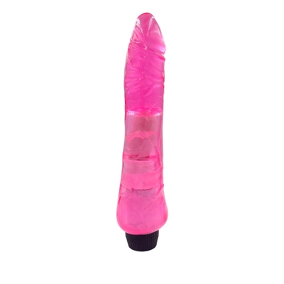 เครื่องนวด Dildo ของเล่นเพศ สติมูเลอร์กระเพาะจาง สีซิลิโคนเจลลี่ Vibrator Dildo ของเล่นเพศผู้ใหญ่