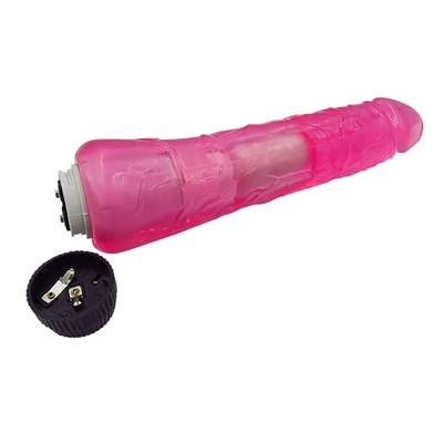 เครื่องนวด Dildo ของเล่นเพศ สติมูเลอร์กระเพาะจาง สีซิลิโคนเจลลี่ Vibrator Dildo ของเล่นเพศผู้ใหญ่