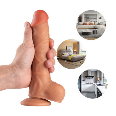 ขายปลีก Dildo ผิวหนังจริง Dildo ของเล่นเพศผู้ใหญ่เพศสัมพันธ์เพศสัมพันธ์เพศสัมพันธ์ใหญ่