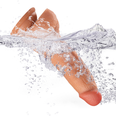 8.5 นิ้วสมจริง PVC Dildo เซ็กส์ทอยร่างกายปลอดภัยถ้วยดูดที่แข็งแกร่งนุ่มเป็นพิเศษ
