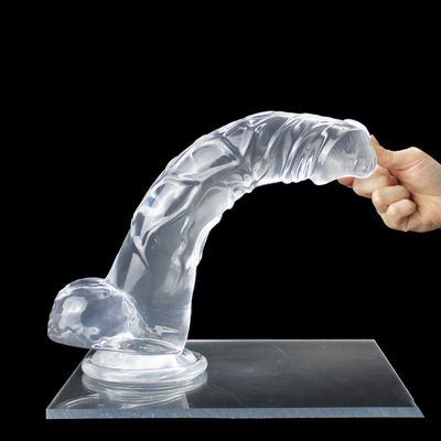 ของเล่นเพศหญิง TPE นุ่ม 10 นิ้ว ความจริง ใหญ่ Dildo สินค้าเพศสําหรับผู้หญิง masturbating
