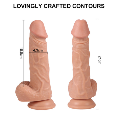 8 นิ้ว ซิลิโคน ดิลโดกับไร้สายรีโมทคอนโทรล วีบราเตอร์ Dildos Rechargeable สําหรับผู้หญิง Dildos Rechargeable
