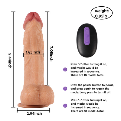 ดีลโด 12 นิ้ว อีเนล Xxl ซิลิโคน ใหญ่จริงรีโมทควบคุม ดีลโดใหญ่ Vibrator สําหรับผู้หญิง