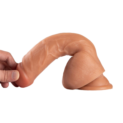 9' นิ้วแพทย์พีวีซีจริง Soft Dildo กับถ้วยดูด ใหญ่ใหญ่ Dick สําหรับผู้หญิง Cyber Skin ควายดูด