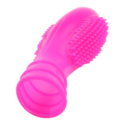ขายปลีก Medical Silicone Finger Sleeve Ring With Bump Penis Ring ของเล่นเพศ