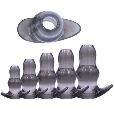 Perfect Fit Double Tunnel Plug, TPE / ซิลิโคนปลั๊กก้นกลวงสำหรับการฝึกก้น