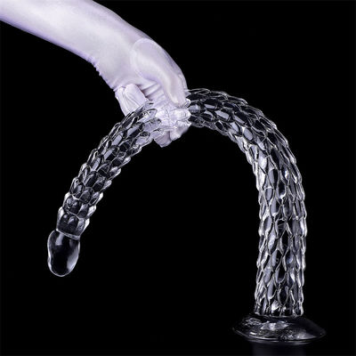 Super Long Anal Butt Plug Dildo, ปลั๊กก้นงูพร้อมถ้วยดูด