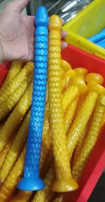 Super Long Anal Butt Plug Dildo, ปลั๊กก้นงูพร้อมถ้วยดูด