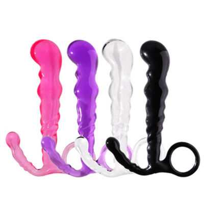 Soft Waterproof 3pcs Bead Butt Plug, Anal Dildo Plug Hollow Prostate Massager